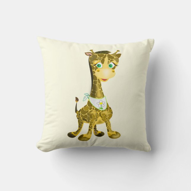 Cute Baby Giraffe Cushion (Front)