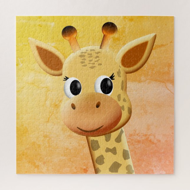 Cute Baby Giraffe Drawing Jigsaw Puzzle (Vertical)