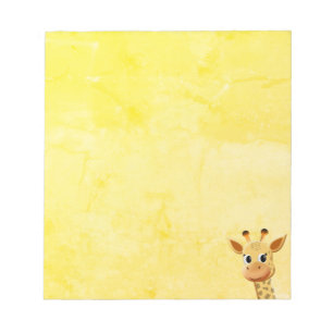 Cute Baby Giraffe Drawing Notepad