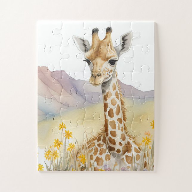 Cute Baby Giraffe Jigsaw Puzzle (Vertical)
