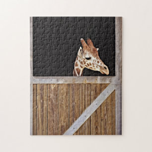 Cute Baby Giraffe Peeking Out Puzzle