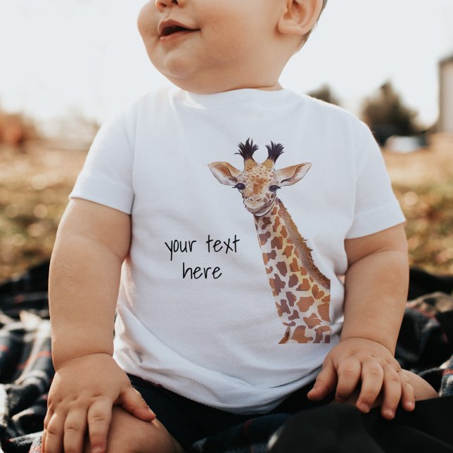 Cute Baby Giraffe Personalized  T-Shirt (Creator Uploaded)