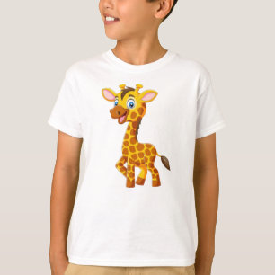 Cute Baby Giraffe Smiling Cartoon-35280 T-Shirt