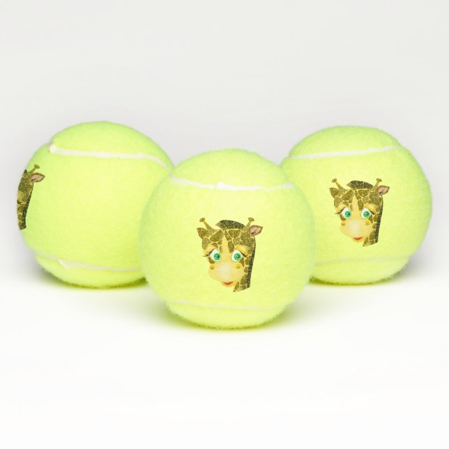 Cute Baby Giraffe Tennis Balls (Multi)
