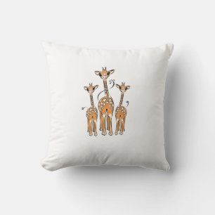 Cute Baby Giraffes, safari animals Cushion