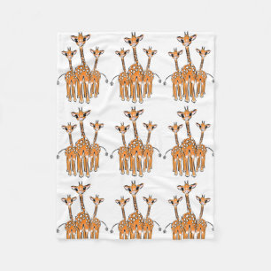 Cute Baby Giraffes, safari animals Fleece Blanket
