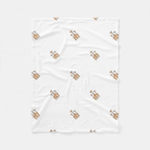 Cute Baby Giraffes, safari animals Fleece Blanket