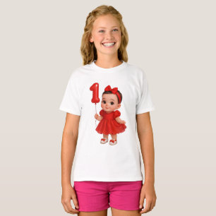 Cute Baby Girl 1st Birthday Shirt