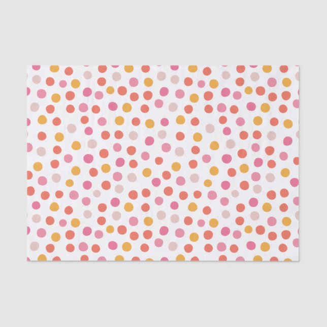 Cute Baby Girl Confetti Baby Shower Tissue Paper (Front)