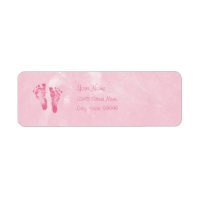Cute Baby Girl Footprints With Name