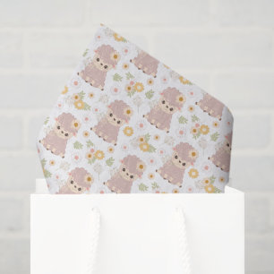 cute baby girl lamb  tissue paper