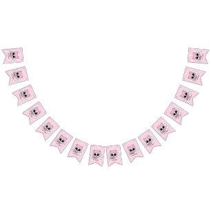 Cute Baby Girl Skull Bunting