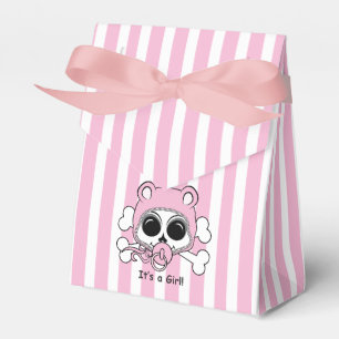 Cute Baby Girl Skull Favour Box