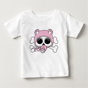Cute Baby Girl Skull T-Shirt