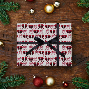 Cute Baby Girl Slippers Wrapping Paper