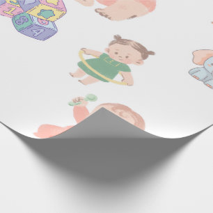 Cute Baby Girl Wallpaper – Adorable & Aesthetic Wrapping Paper
