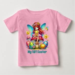 Cute baby girls fairy first Easter T-Shirt
