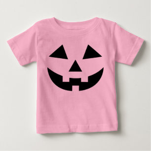 Cute Baby Girls Pink Pumpkin Halloween Costume T-Shirt