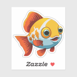Cute Baby Goldfish Cartoon Charactor