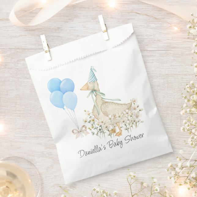 Cute Baby Goose Baby Shower Gifts Favour Bag (Clipped)