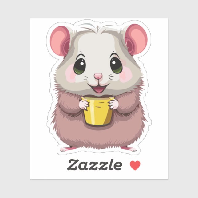 Cute Baby Hamster Cartoon Charactor (Sheet)