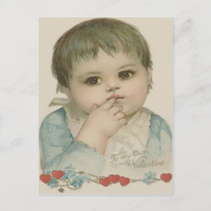 Cute Baby Heart Forget-Me-Not Postcard