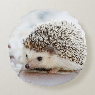Cute Baby Hedgehog Round Cushion