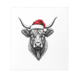 Cute Baby Highland Cow Christmas Santa Gifts Xmas  Notepad