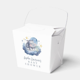 Cute Baby Hippo Baby Shower Favour Box