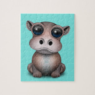 Cute Baby Hippo Jigsaw Puzzle