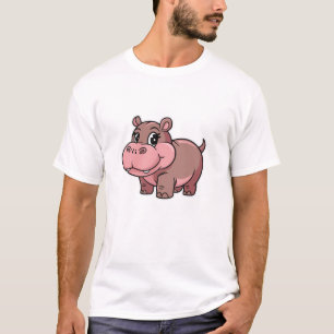 Cute Baby Hippo Moo Deng Long Sleeve T-Shirt