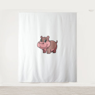 Cute Baby Hippo Moo Deng Tank Top_1 Tapestry