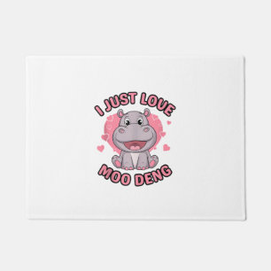 Cute Baby Hippo Tank Top_1 Doormat
