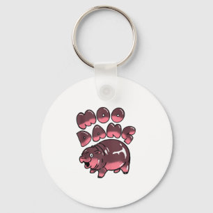 Cute Baby Hippo Tank Top Key Ring