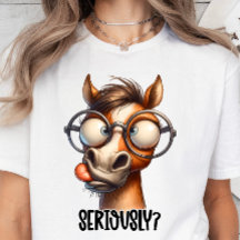 Cute Baby Horse, Funny Sarcasm Quote T-shirt