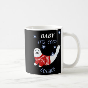 Cute Baby Its Cold Outside Winter Seal T Shirt Coffee Mug