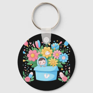 Cute baby key ring