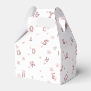 Cute baby kids ABC Alphabet flower Children B2S Favour Box