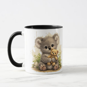 Cute Baby Koala Teddy Bear Cartoon Coffee Mug