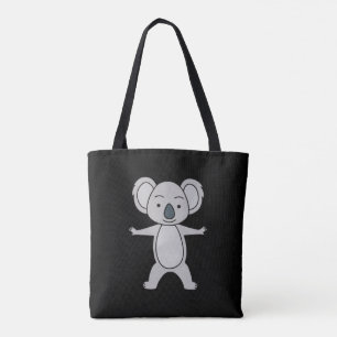 Cute Baby Koala With A Smile Standing Up Tote Bag