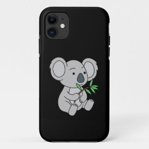 Cute Baby Koala With Eucalyptus Leaves iPhone 11 Case