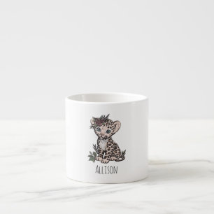 Cute Baby Leopard Girl Kids Mug