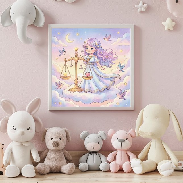 Cute Baby Libra Zodiac Wall Art Poster (Creator Uploaded)
