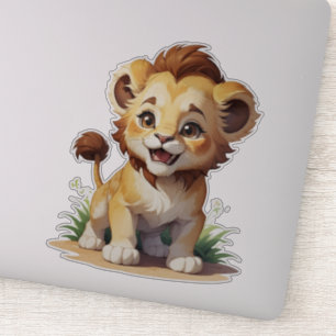 Cute Baby Lion Safari Zoo Animal 