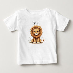 Cute Baby Lion "Thomas" Personalised T-Shirt