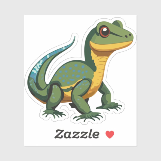 Cute Baby Lizard Cartoon Charactor (Sheet)