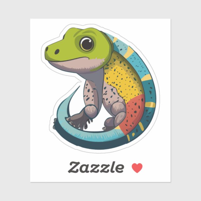 Cute Baby Lizard Cartoon Charactor (Sheet)