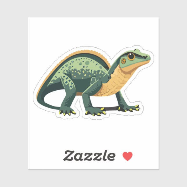 Cute Baby Lizard Cartoon Charactor (Sheet)