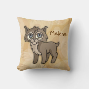 Cute Baby Lynx personalizable Cushion
