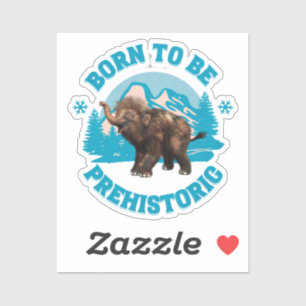 Cute Baby Mammoth Prehistoric Kids Birthday